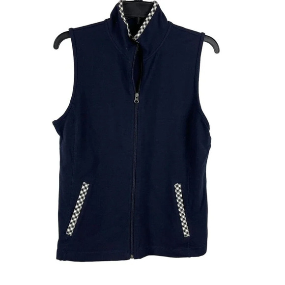 Talbots Women Sleeveless Full Zip Vest Size S - Picture 1 of 5